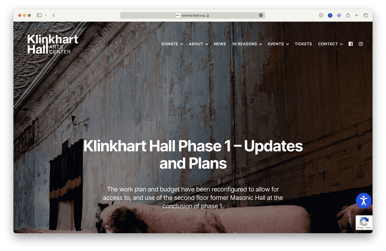 Klinkhart Hall updates.