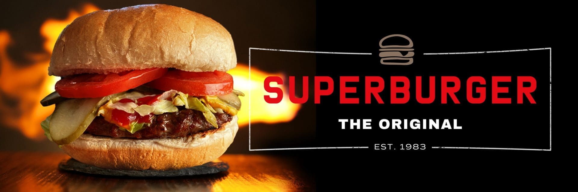 A burger ad